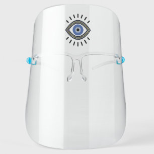 Third eye, mystic blue eye talisman face shield