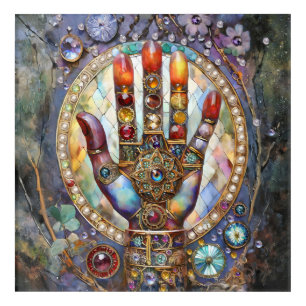 Third Eye Mystic Palm Acrylic Print
