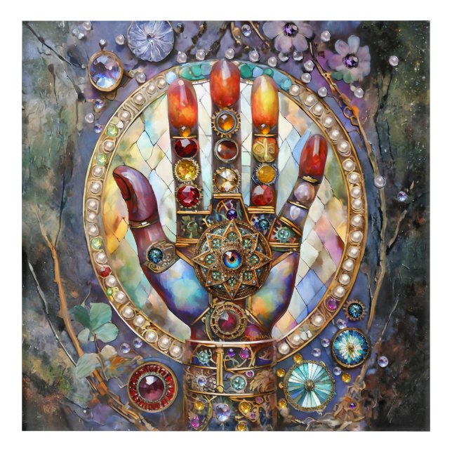 Third Eye Mystic Palm Acrylic Print (Front)