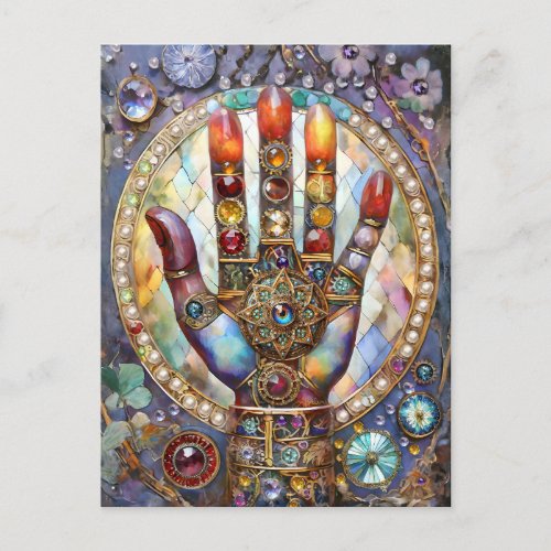Third Eye Mystic Palm Postcard