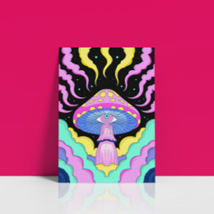 Third Eye Psychedelic Mushroom Poster