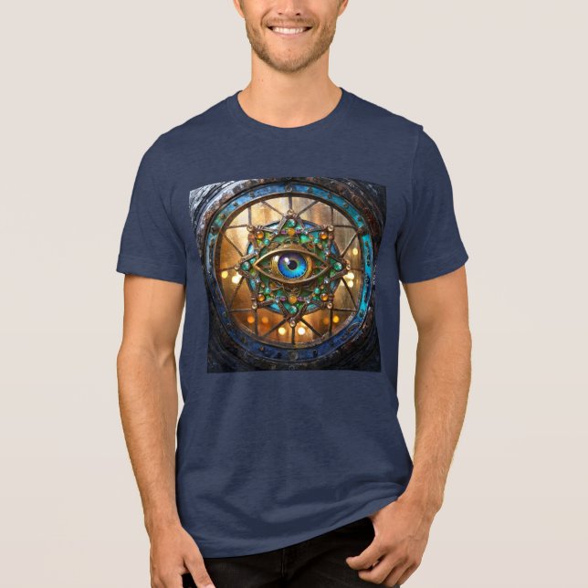 Third Eye Rustic Porthole Window Tri-Blend Shirt (Front)