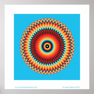 Third Eye Vibration Mandala Poster