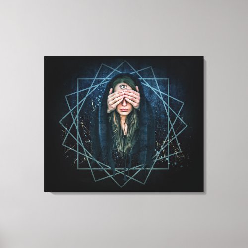 third eye witch wrapped canvas