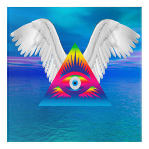 Third Eye with Wings Acrylic Print