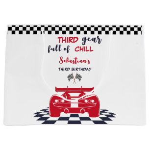 Third gear full of chill third kids birthday large gift bag