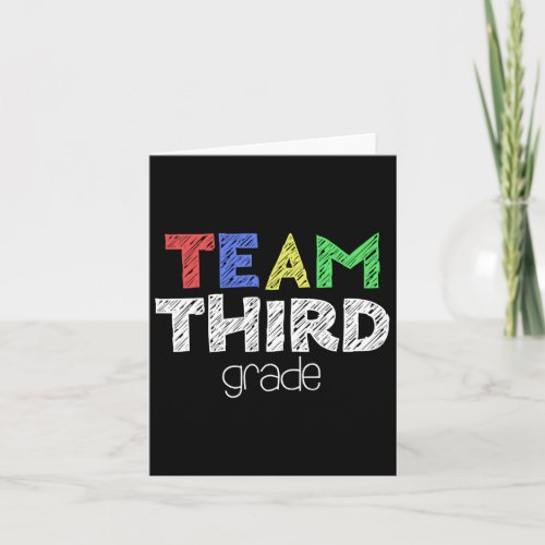 Third Grade 3rd Grade Back To School  Card