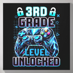 Third Grade 3rd Grade Unlocked First Day Back To Canvas Photo Tile