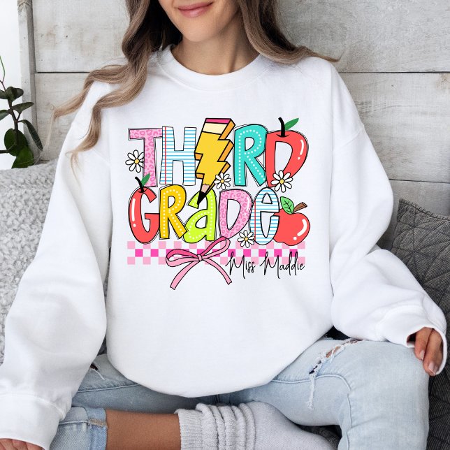 Third Grade Back To School Teacher Appreciation Sweatshirt (Creator Uploaded)