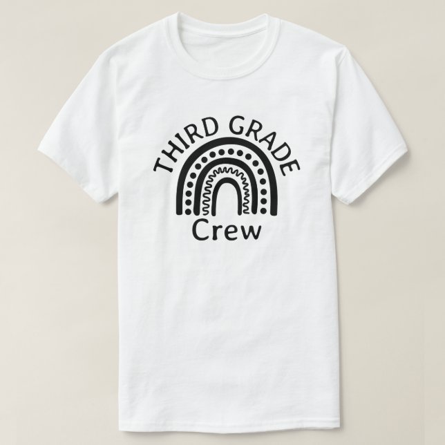Third Grade Crew T-Shirt (Design Front)