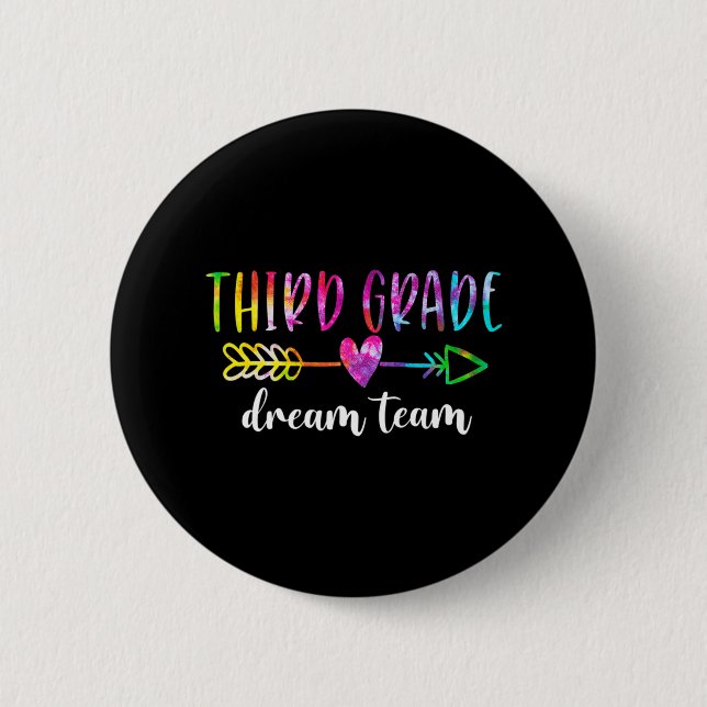 Third Grade Dream Team Students Teachers Back To S Button (Front)