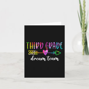 Third Grade Dream Team Students Teachers Back To S Card