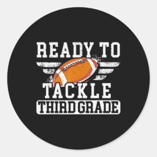 Third Grade First Day Of School Back To School  Classic Round Sticker