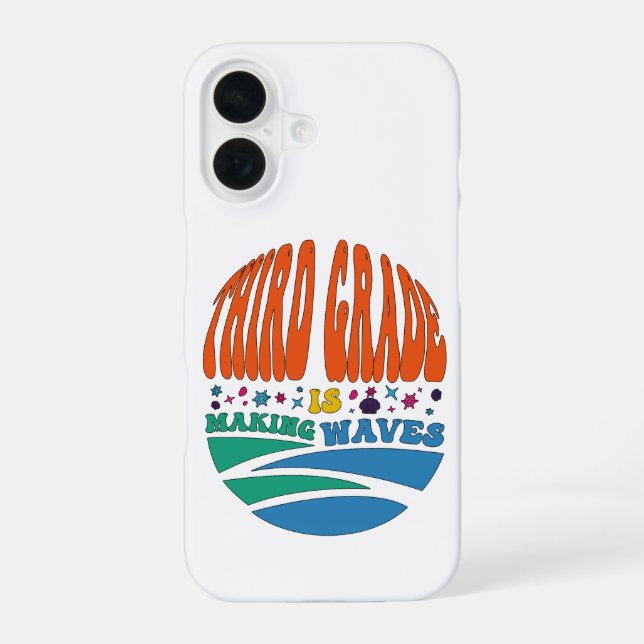 Third Grade is Making Waves Back to School Iphone Case (Back)