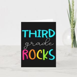 Third Grade Rocks Team 3rd Grade Teacher Card