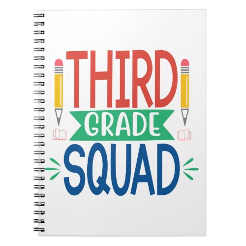 Third Grade Squad Back to School Notebook