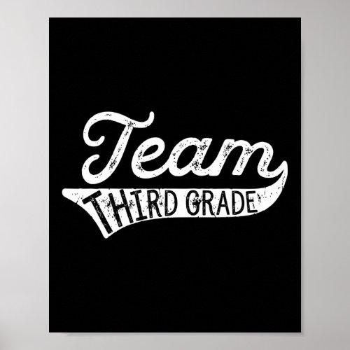 Third Grade _ Student Teacher Back To School Tee  Poster