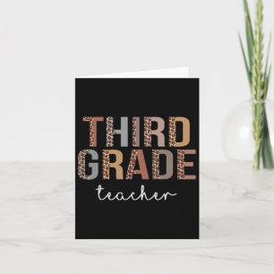 Third Grade Teacher Byck To School Appreciation Le Card