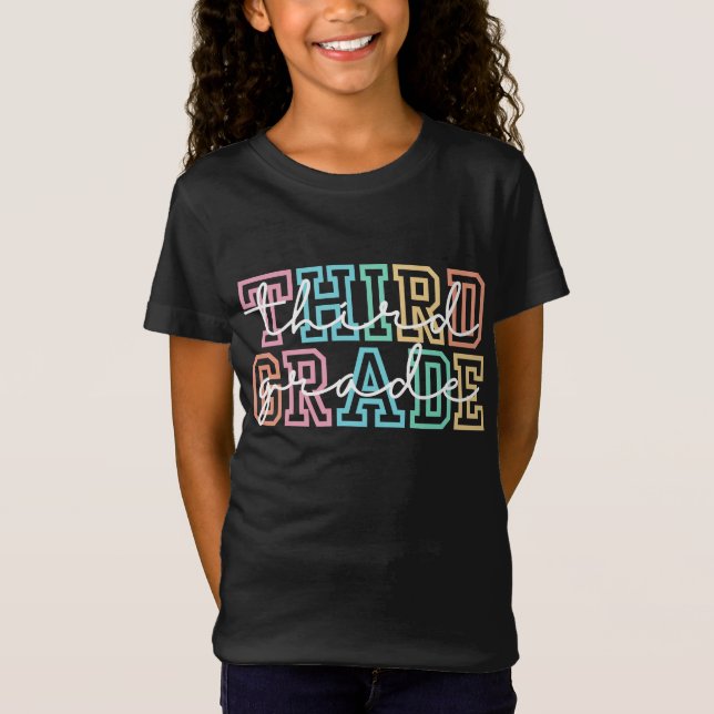 Third Grade Teacher Shirt, 3rd Grade Teacher Shirt (Front)