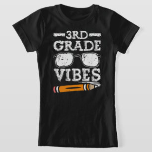 Third Grade Vibes - 3rd Grade Team Retro 1st Day o T-Shirt