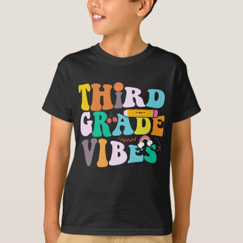 Third Grade Vibes Back To School 3rd Grade Team  T_Shirt