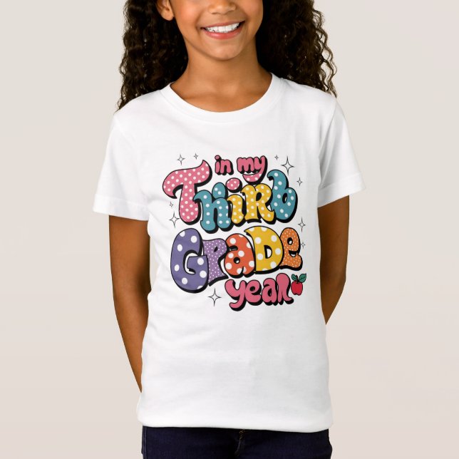 Third Grade Year Adventures: Stories from school T-Shirt (Front)