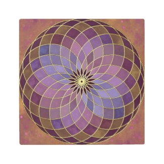 Third Harmonic Lotus of Life Metal Print