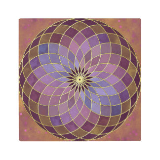 "Third Harmonic Lotus of Life"  Metal Print