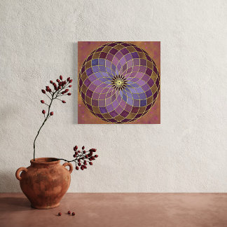 "Third Harmonic Lotus of Life" Metal Print