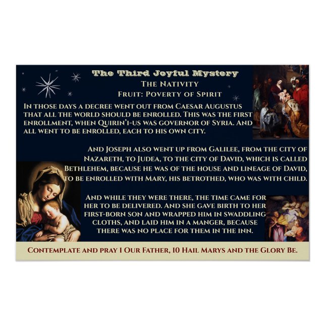 Third Joyful Mystery Poster (Creator Uploaded)