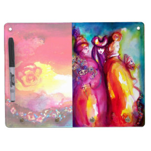 THIRD MASK/ Costume Designer ,Theater Artist Dry Erase Board With Keychain Holder