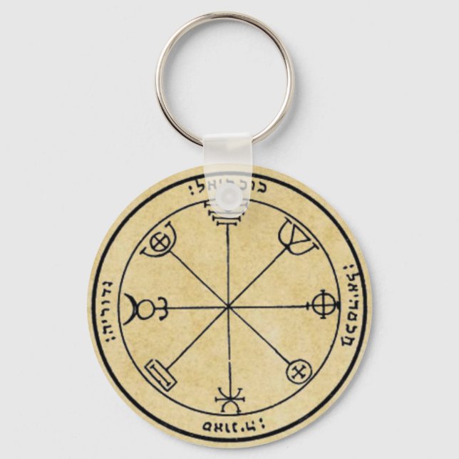 Third Pentacle of Mercury Keychain (Front)