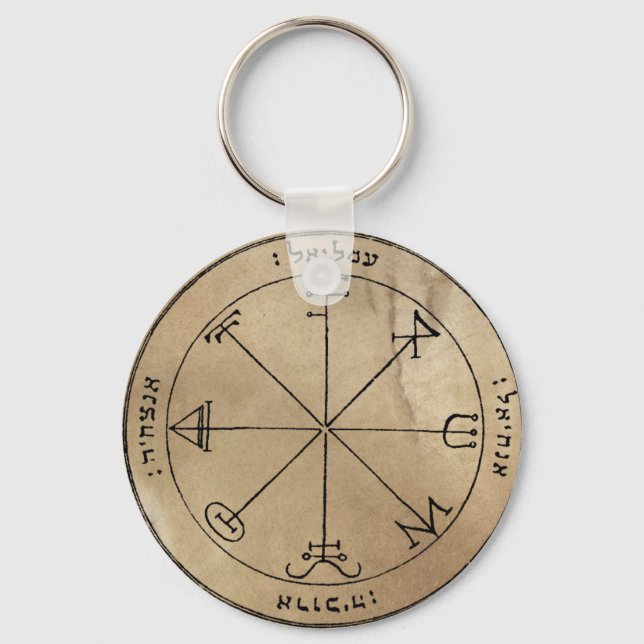 Third Pentacle of Saturn Keychain (Front)