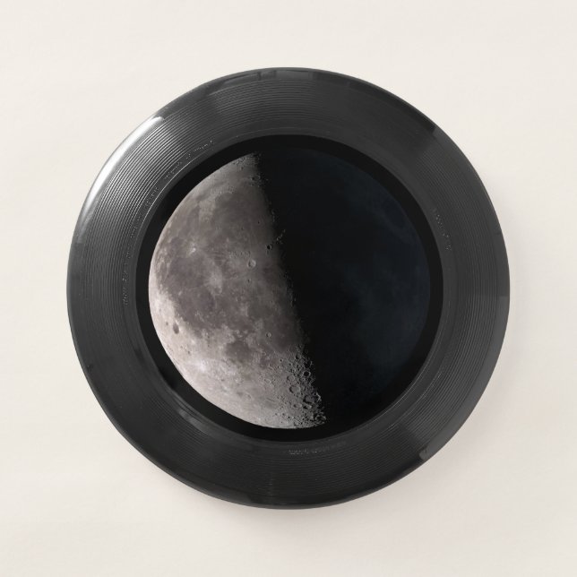 Third quarter phase moon Wham-O frisbee (Front)