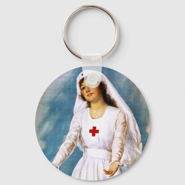 Third Red Cross Roll Call, 1918 Keychain (Front)