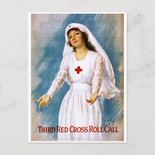 Third Red Cross Roll Call 1918 Postcard