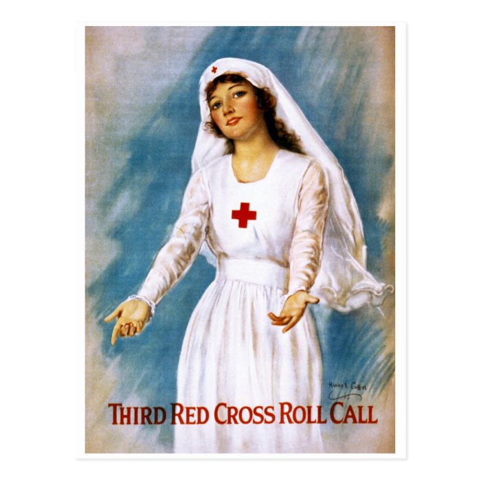 Third Red Cross Roll Call, 1918 Postcard