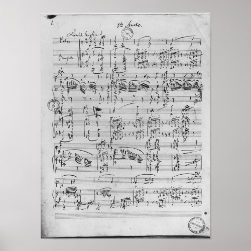 Third Sonata for piano and violin Poster