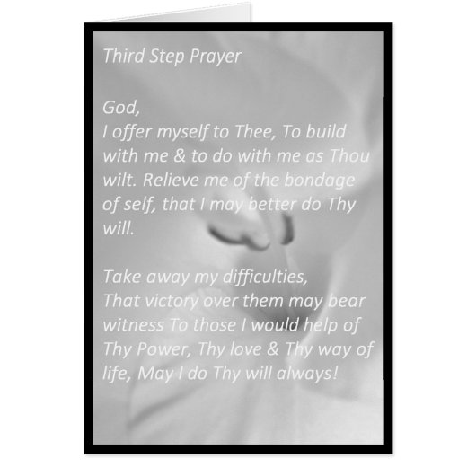 Third Step Prayer Cards (Front)