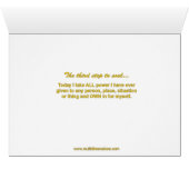 Third Step to Soul Card with Third Chakra Mantra (Inside Horizontal (Bottom))