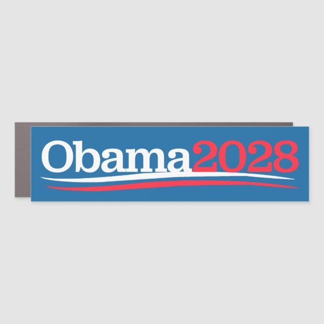 Third Term Obama 2028 Bumper Car Magnet (Front)