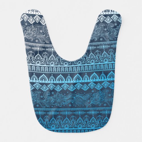 Third tribal ethnic seamless pattern baby bib