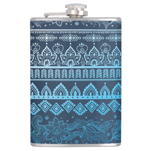 Third tribal ethnic seamless pattern flask
