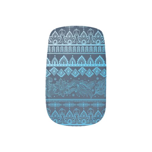 Third tribal ethnic seamless pattern minx nail art