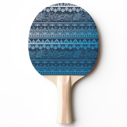 Third tribal ethnic, seamless pattern. ping pong paddle