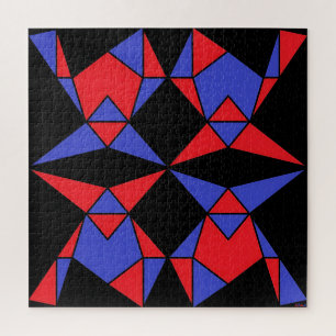 Third Trinity of Abstract Triangles Ken Gage Art Jigsaw Puzzle