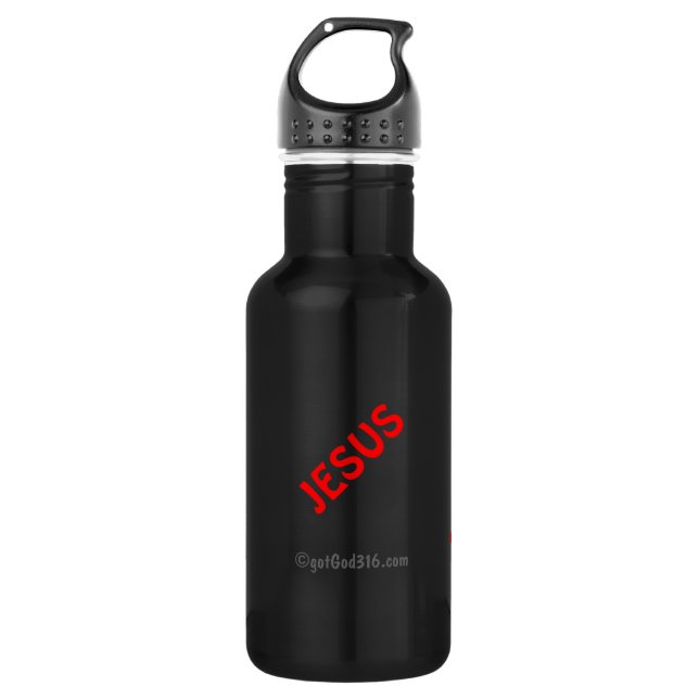 Thirst4Jesus gotGod316.com Liberty Water Bottle (Front)