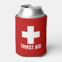 Thirst Aid Funny Can Cooler
