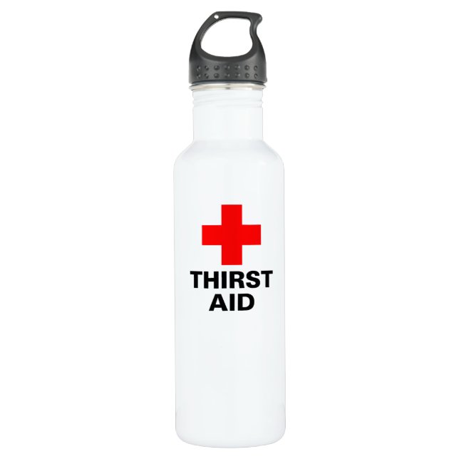 Thirst Aid Stainless Steel Water Bottle (Front)