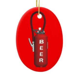 Thirst Quencher Beer Ceramic Ornament